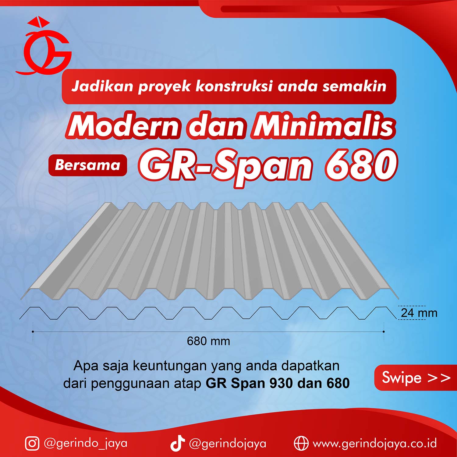 Atap spandek gerindo pilihan terbaik proyek konstruksi anda